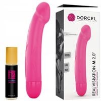 Wibrator silikonowy i feromony damskie 10 ml.