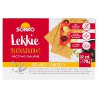 Sonko Pieczywo chrupkie Lekkie błonnikowe 170 g (32 sztuki)