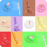 PACHNĄCE SLIME gluty lody babeczki ZESTAW DO ROBIENIA GLUTÓW 10szt