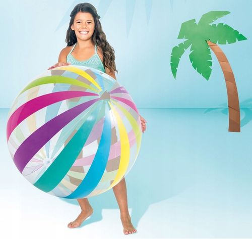 INTEX MEGA DUŻA PIŁKA DMUCHANA JUMBO PLAŻOWA DO WODY NA BASEN 107 CM na Arena.pl