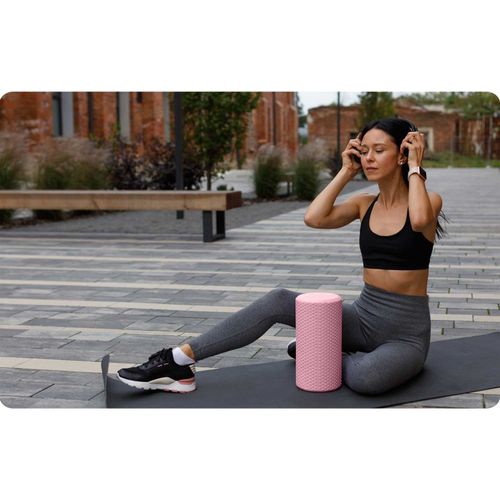 Roller wałek do ćwiczeń EVA NS-963 różowy na Arena.pl