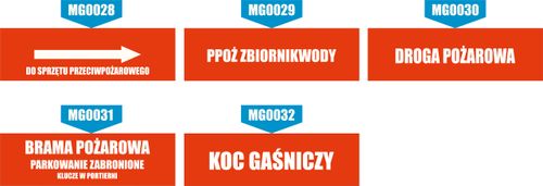 Tabliczka Do sprzętu przeciwpożarowego grawer piktogram 20x6 cm duży wybór na Arena.pl