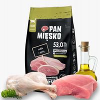 Pan Mięsko Indyk z Gęsią 1,6kg Sucha dla kotów chrupki S