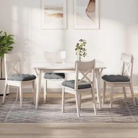 Poduszki na siedziska 4 pcs Ciemnoszary 45 x 45 cm