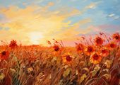 Plakat 42x29,7cm Płomienie Zmierzchu