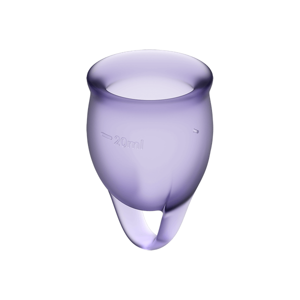 Satisfyer Feel Confident Menstrual Cup Set Lila zdjęcie 2