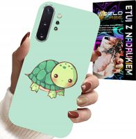 ETUI DO SAMSUNG NOTE 10 PLUS - SŁODKIE ŻÓŁWKI WZORY DLA DZIECI + FOLIA