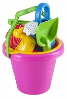 Zestaw zabawek do piasku piaskownicy na plaże wiaderko duże konewka foremki