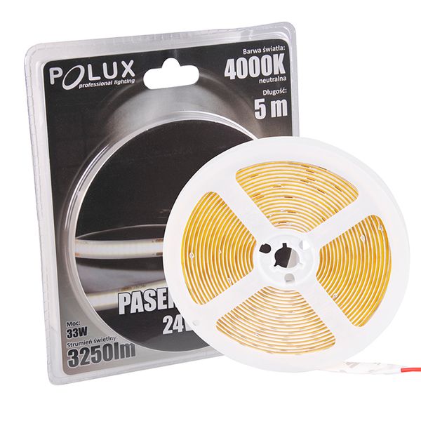 Pasek LED 33W 4000K COB 317674 Polux taśma 5 metrów 3050lm biały zdjęcie 3