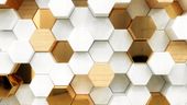 fototapeta GRANIT PŁYTKI ZŁOTE PUZZLE 360x240