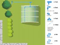 Kropelkowy system nawadniania do tunelu 3m - 24p