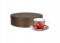 LIVELLO KOMPLET 6 FILIŻANEK PORCELANOWYCH ZE SPODKIEM 250 ML / 14 CM