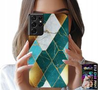 ETUI DO SAMSUNG GALAXY S21 Ultra - ELEGANCKIE MODNE WZORY CASE + FOLIA