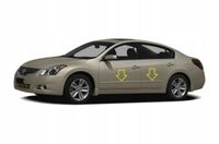 Nissan Altima 2007-2012 - Listwy chrom boczne drzwi chromowane