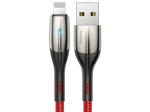 Kabel USB Baseus Horizontal LED Apple Lightning 200cm Red na Arena.pl
