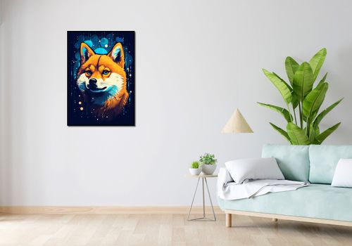 Plakat 64x90cm Lisek w Kosmosie na Arena.pl