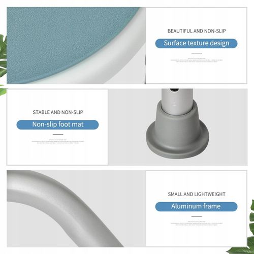 KRZESŁO POD PRZYSZNIC OBROTOWE TABORET OKRĄGŁY STOŁEK DO WANNY DLA SENIORA na Arena.pl