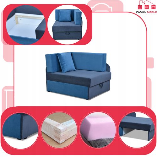 Narożnik dziecięcy Denis Duo rozkładany pojemnik łóżko dzieci materac kubuś na Arena.pl