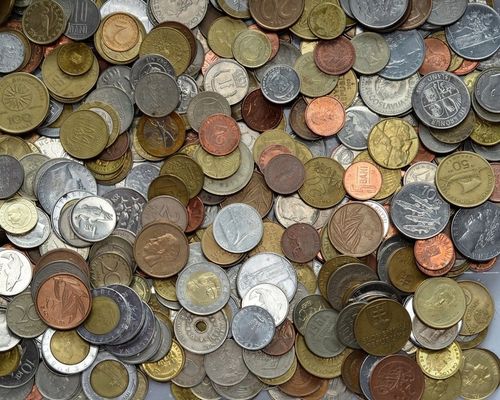 MONETY ZAGRANICZNE MIX - 1 KG na Arena.pl