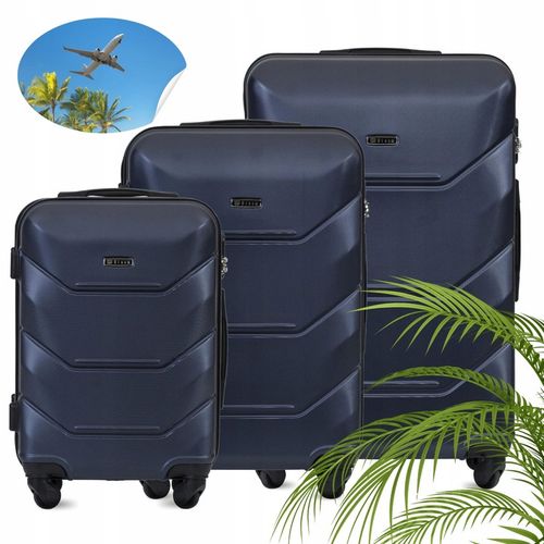 ZESTAW KOMPLET WALIZEK ABS 3IN1 MOCNA TWARDA BLOOM 15 KOLORÓW na Arena.pl