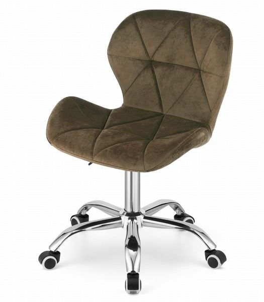 Krzesło obrotowe AVOLA aksamit - brąz zdjęcie 5