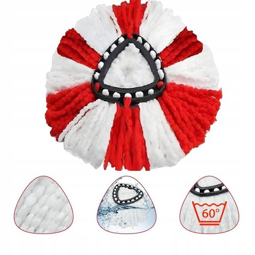 6x WKŁADY DO MOPA OBROTOWEGO ZAPAS DO MOPA VILEDA TURBO OBROTOWY KOŃCÓWKI na Arena.pl