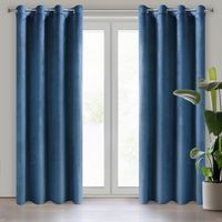 Zasłona welwetowa na przelotkach MELANIE 140X250 granatowa