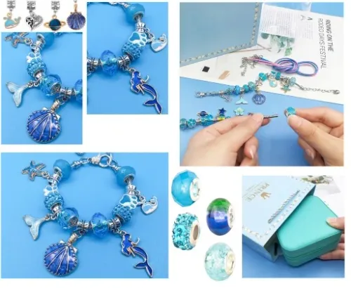 Zestaw do Robienia Bransoletek Koraliki Charms na Arena.pl