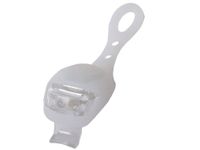 OŚWIETLENIE ROWEROWE LAMPKI 2 LED PRZÓD ROWER BIAŁE 2SZT SILIK