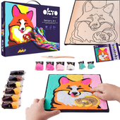 Zestaw Kreatywny Artystyczny Obrazek Lis Plastelina Pianko Lina Okto 20001