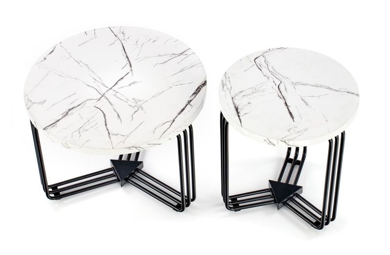 Stolik kawowy Lintica M biały marmur/ zdjęcie 4