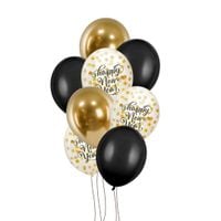 Zestaw balonów lateksowych na Sylwestra Happy New Year #3