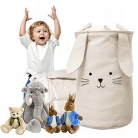 KOSZ NA ZABAWKI ZAMYKANY DUŻY POJEMNIK ORGANIZER MYSZ PREMIUM XXL 63L