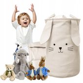 KOSZ NA ZABAWKI ZAMYKANY DUŻY POJEMNIK ORGANIZER MYSZ PREMIUM XXL 63L