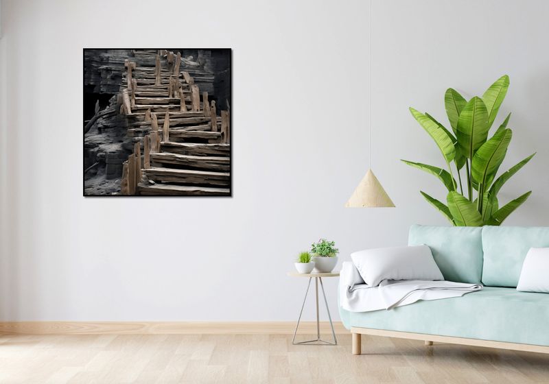 Plakat 90x90cm Schody do Nieznanego zdjęcie 4