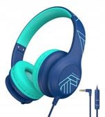 słuchawki dla dzieci powerlocus kids over-ear mikrofon 85/94db etui blue