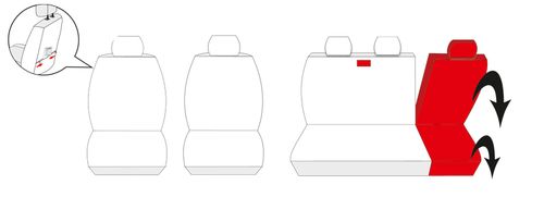 Seat Leon I Pokrowce dopasowane na fotele na Arena.pl