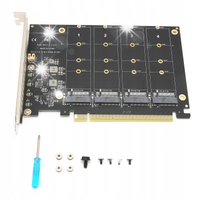 ADAPTER PRZEJŚCIÓWKA SSD M.2 NVME PCIE X16 4X32 GB/S