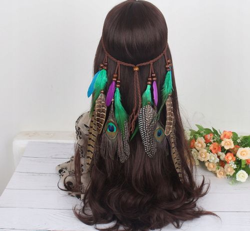 Pióropusz OPASKA do Włosów PAW Piórka A4 na Arena.pl