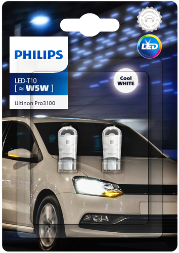 MOCNE ŻARÓWKI LED PHILIPS Ultinon Pro3100 W5W T10 5W5 6500K 12V W2.1x9.5d na Arena.pl