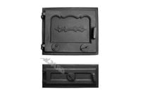 ZESTAW E2 LEWY - 33X38 CM + 16X38 CM żeliwny piecowy do pieca kominkowy