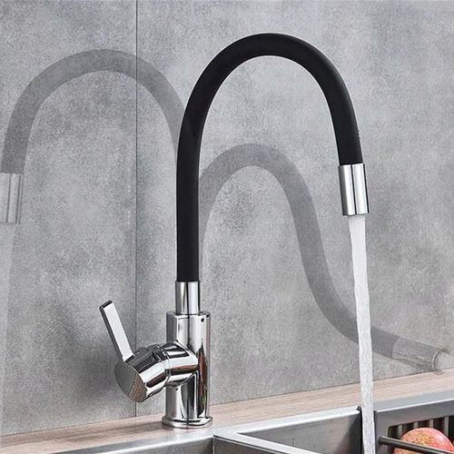 BATERIA KUCHENNA CZARNA ELASTYCZNA GIĘTKA WYLEWKA KRAN CZARNY ZLEWOZMYWAK na Arena.pl