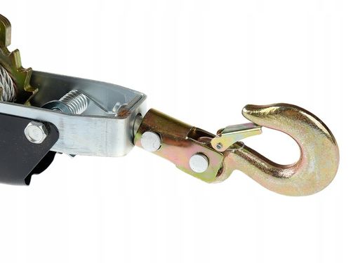 WYCIĄGARKA RĘCZNA LINOWA WCIĄGARKA PRZECIĄGARKA 4T 4000kg 3 HAKI na Arena.pl