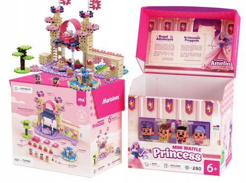 Mini Waffle Marioinex PRINCESS, królewska przygoda 280 el. 4 figurki na Arena.pl