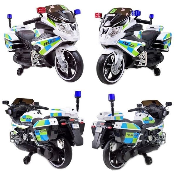 MEGA MOTOR POLICYJNY NA AKUMULATOR, KOGUT, MEGAFON, MOC/BEJ8188 zdjęcie 6