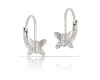 kolczyki motylki z kryształkami z kolekcji classic (p13276ag)