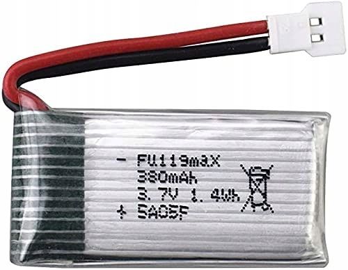 5szt akumulatorów 3.7v 380mAh H107C H107D hubsan na Arena.pl