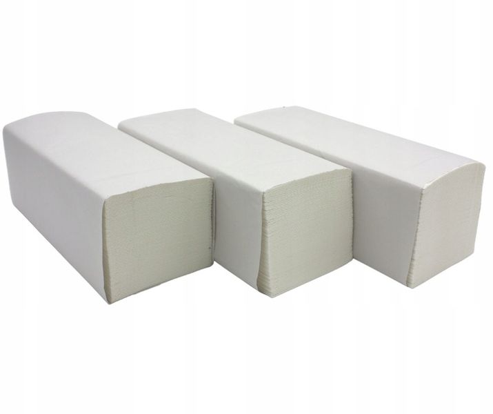 BIAŁE RĘCZNIKI PAPIEROWE SKŁADANE 100% CELULOZA zdjęcie 3