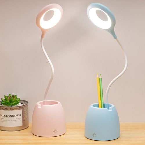 lampka biurkowa różowa z pojemnikiem na Arena.pl