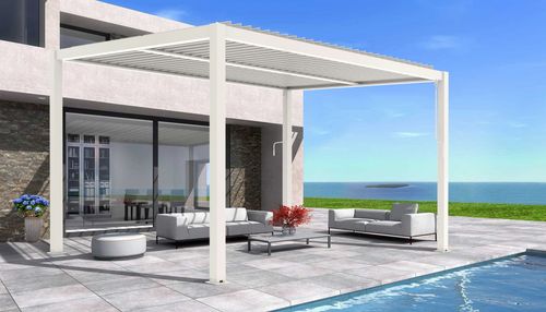 PERGOLA OGRODOWA LUXE 3x4 BIAŁA ALUMINIOWA Z LED na Arena.pl